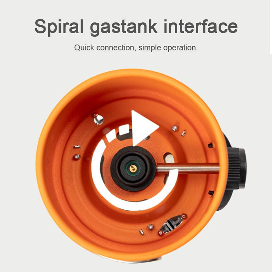 TOMTOP JMS Multifunktionaler Outdoor Camping Heizofen für Angeln und Wasserheizung, 2000W, Gas, Edelstahl, bunt - Bild 6
