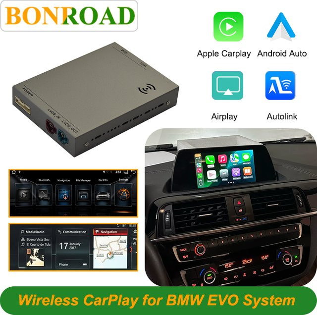 Bonroad Wireless CarPlay und Android Auto Box für BMW NBT CIC EVO sowie MINI Modelle mit Wi-Fi und Bluetooth - Bild 1