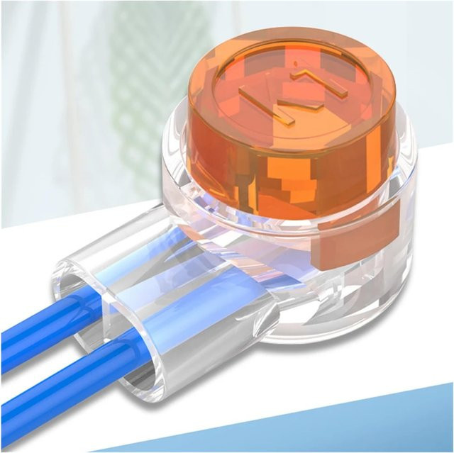 ELECAPITAL RJ45 Ethernet LAN Stecker K1 K2 K3 Wasserdichte Crimp Anschluss Terminals Transparent - Bild 1