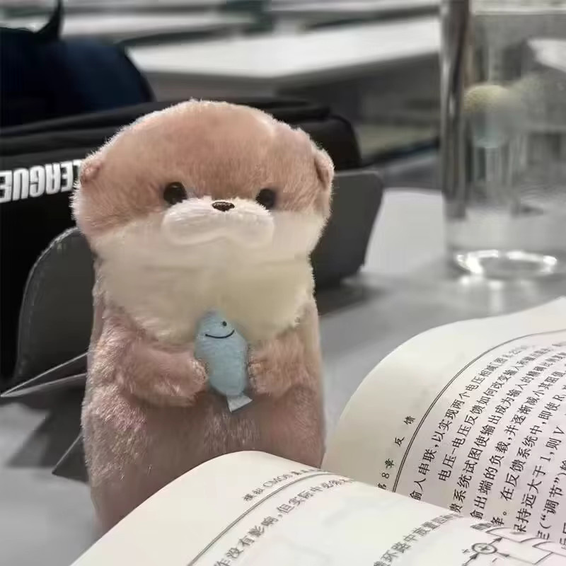 Amuse Fisch- und Otter-Plüschpuppenanhänger, 2-teiliges Set - Bild 3