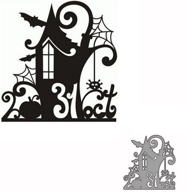 Halloween Metall Bastelform für Scrapbooking und Kartenherstellung als Schneideform und Prägevorlage für DIY-Projekte - Bild 1