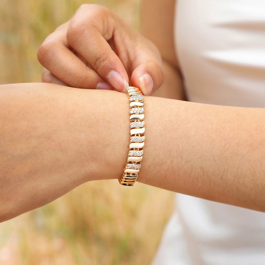 Meaeguet Armband, Gold, Zirkonia, Damen - Bild 2