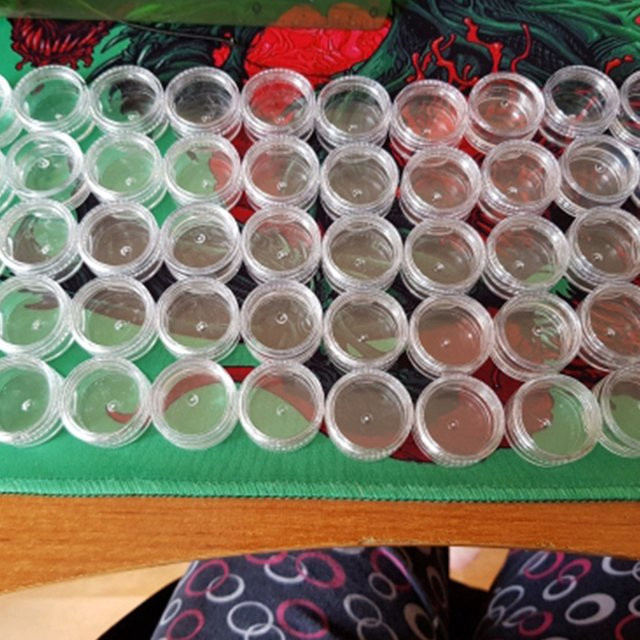 HNKMP Mini-Probenbehälter für Creme, 50 Stück, 5g, transparent - Bild 1