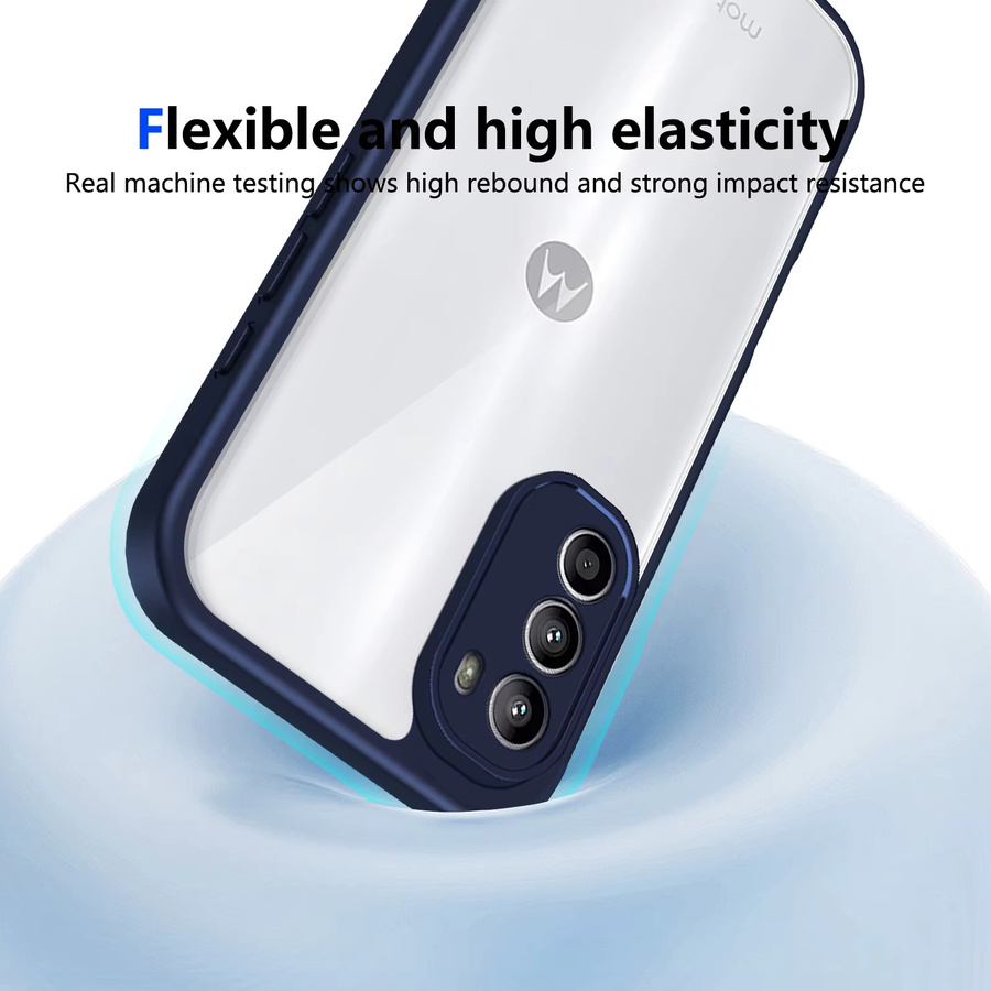 EUCAGR Stoßstange Air Kissen Schutzhülle für Motorola Moto G52 G82 G35 G34 G45 G15 G05 E15 G04 G24 E14 in Transparent Matt - Bild 5