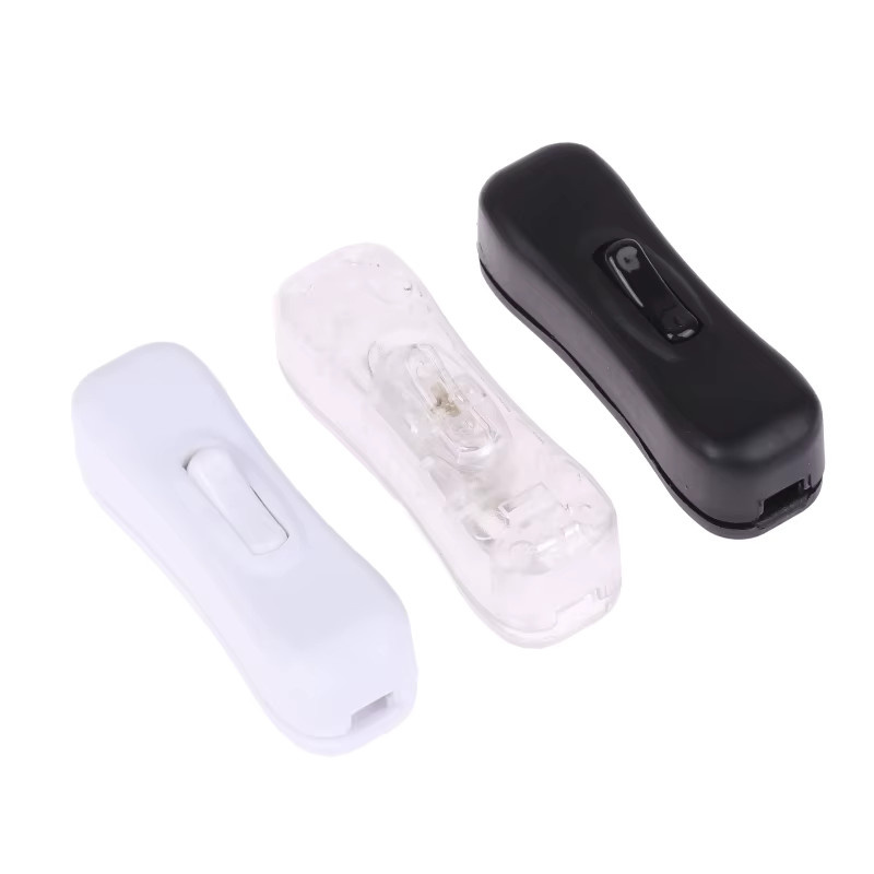 AC-Stromkabel-Schalter aus Edelstahl 304 mit Ein-/Aus-Druckknopf und LED-Anzeige für 220 V in Weiß, Schwarz oder Transparent - Bild 2