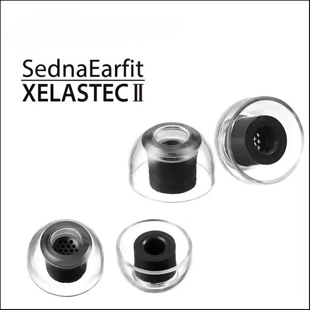 AZLA SednaEarfit Xelastec II Ohrstöpsel für In-Ear-Monitore und HiFi Buds in Transparent mit Anti-Rutsch-Filter aus TPE-Material - Bild 1