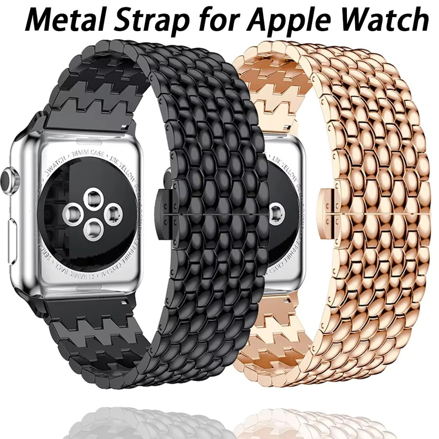 Uhrenarmband Edelstahl, Drachenmuster, Unisex - Bild 3