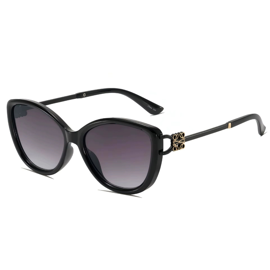 DIXSG F8833 Sonnenbrille Cat-Eye, Vollrand, Kunststoff, Schwarz, Damen - Bild 2