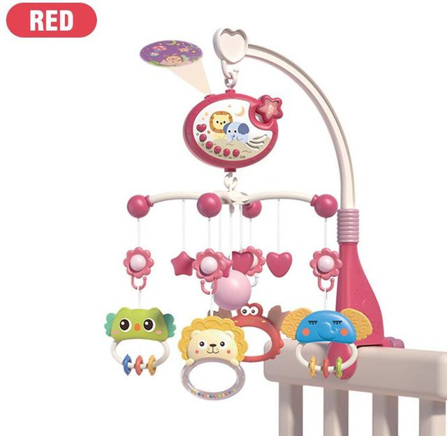Wucifang Bags Babybettglocke mit Sternenprojektion, rot, ab 0 Jahre - Bild 1