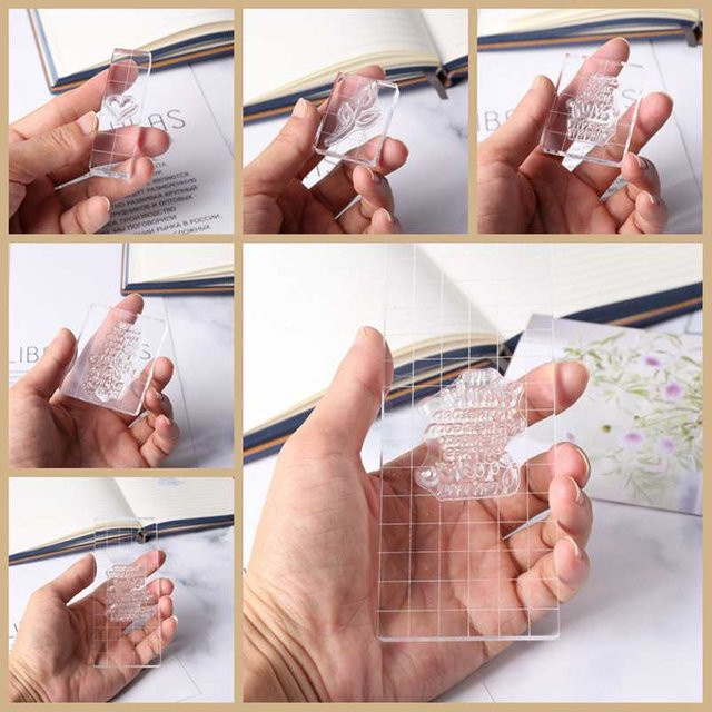 Transparente Acryl Block Pads für klare Stempel zum DIY Scrapbooking und Handwerk - Bild 1