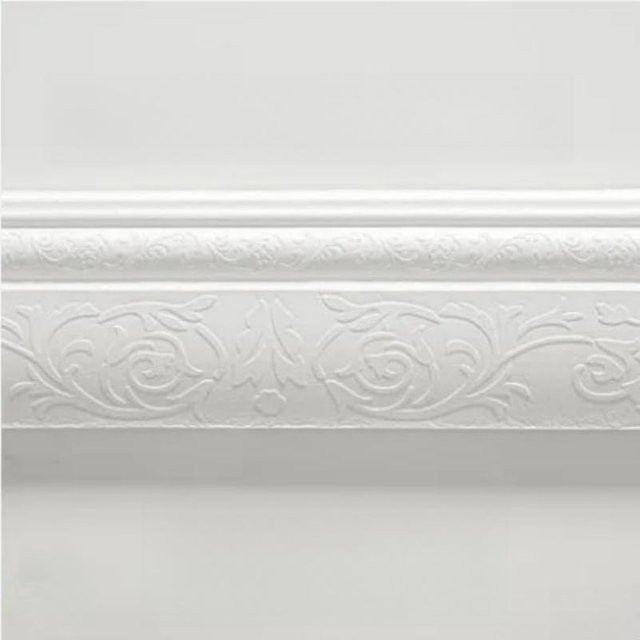 Eterna Home Selbstklebende 3D Sockelleisten aus Schaumstoff als Wandaufkleber und Kantenabdichtung, Farbe: Weiß, B/H: 10 cm x 230 cm - Bild 1