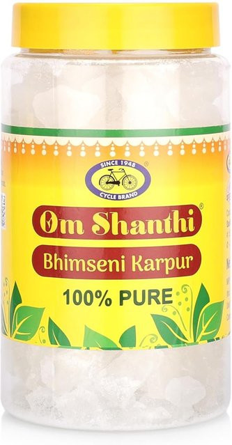 Cycle Pure Om Shanthi Bhimseni Kampfer Tabletten 500g für Puja, Meditation und Luftreinigung - Bild 1