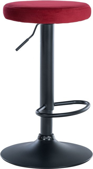 CLP Barhocker Ponte mit Samt-Bezug und höhenverstellbarer Sitzfunktion in modernem Design - Bild 1