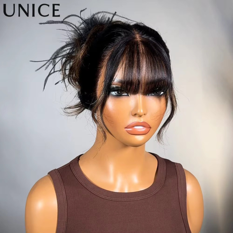 UNice Pre Everything Perücke, Balayage Highlight Loose Wave, 100 % Echthaar - Bild 2