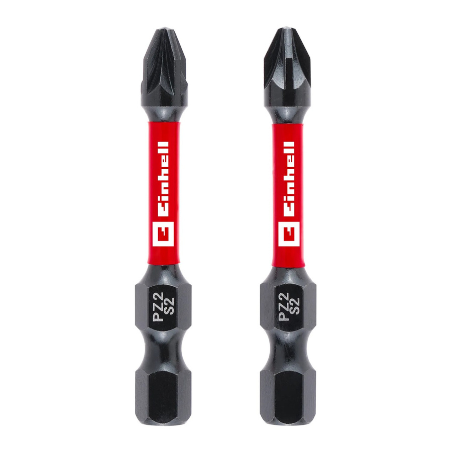 Einhell Impact Bit-Set 2-teilig PZ2 in Rot aus Stahl, Länge: 50 mm - Bild 2
