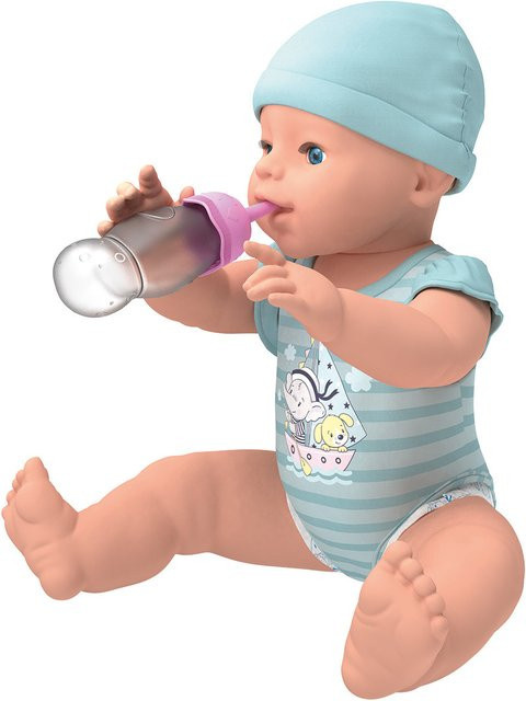 PLAYTIVE Babypuppe Toni mit Trink- und Nässefunktion Türkis ab 2 Jahren - Bild 1