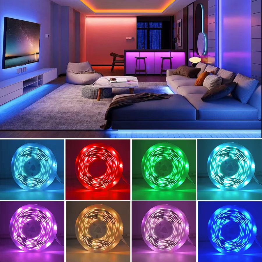 Mikenoon RGB-LED-Streifen mit App-Steuerung und Musik-Synchronisierung via USB 5V zur Heimdekoration - Bild 2