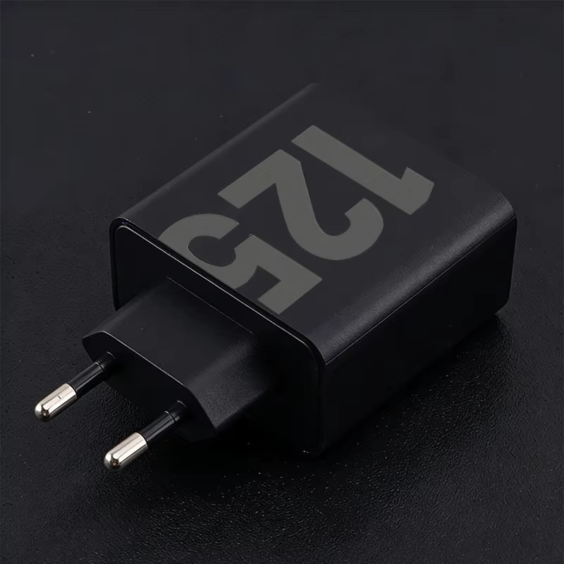125W USB-C Schnellladegerät mit 5A Typ C Datenkabel, Wandadapter für iPhone, Samsung, Google, Motorola, Huawei und Honor, Schwarz - Bild 5