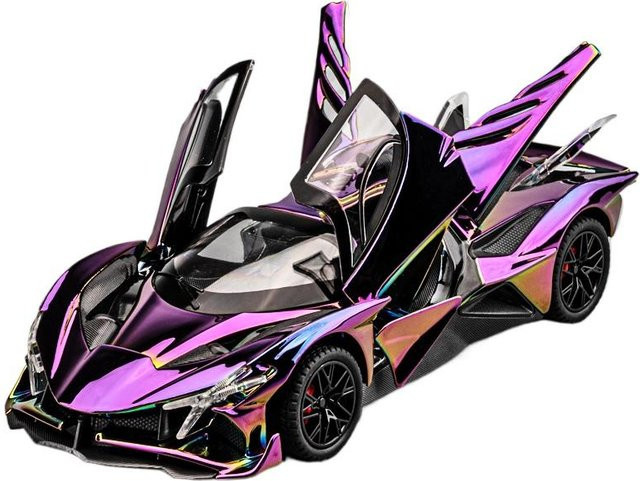 Apollo Project EVO Muscle-Car-Modell, 1:24, mit Sound und Licht, lila - Bild 1