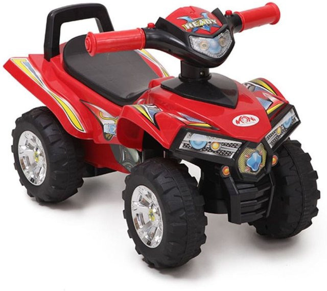 Moni Rutschauto ATV Quad Design mit Musikfunktion ab 1 Jahr schwarz/rot - Bild 1