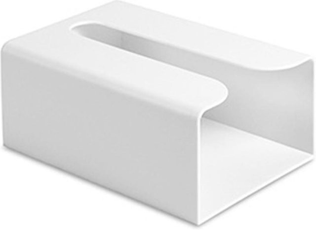 CosyHome Wandmontierte Taschentuchbox und Serviettenbox in Weiß - Bild 1