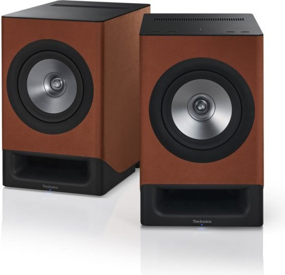 Technics SC-CX700 Regallautsprecher Paar in Terracotta Brown - Bild 1