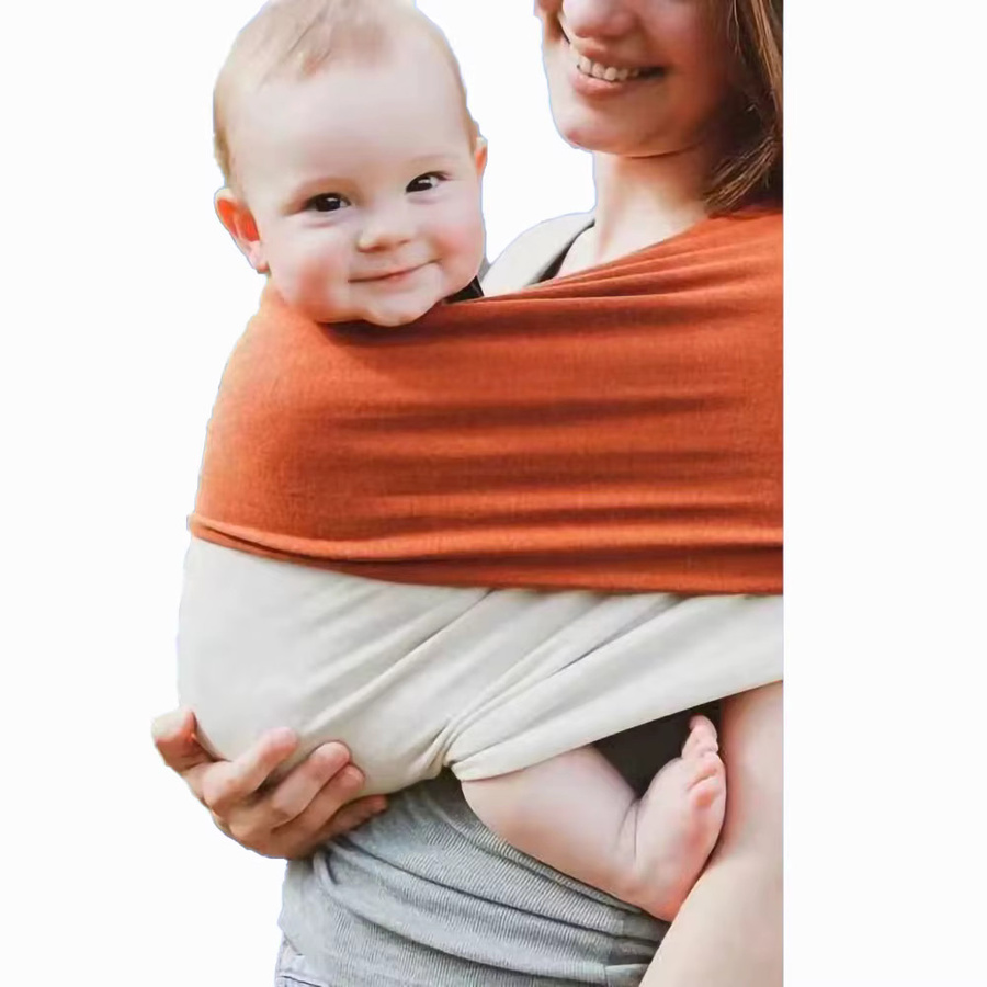 Ergonomische Babytrage Ring Sling Wrap in Rot für Neugeborene und Kleinkinder zur Nutzung als Front- oder Rückentrage - Bild 3