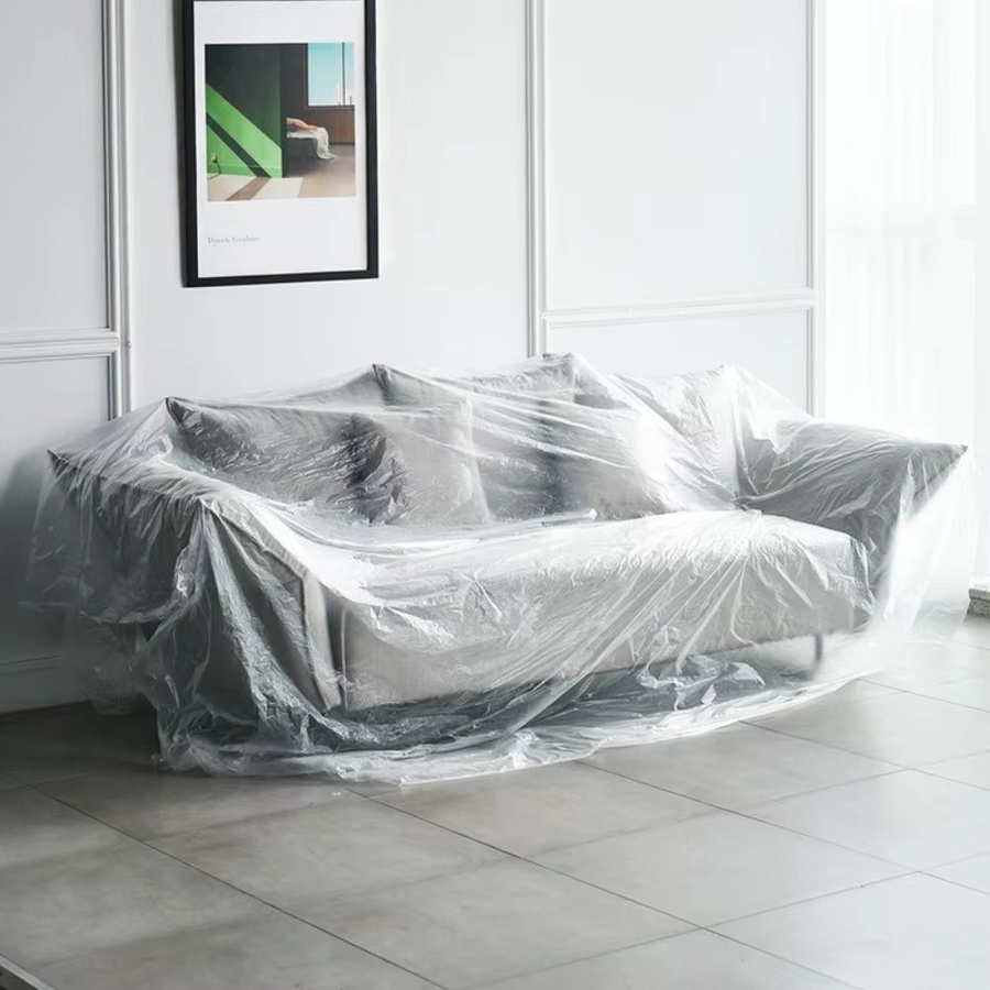 Transparente Staubschutzfolie aus Kunststoff als wasserdichter Einweg-Möbelschutz zum Abdecken deiner Möbel - Bild 4