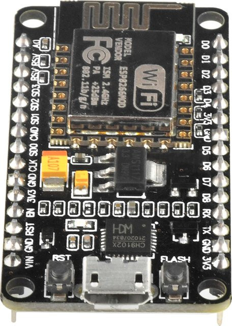 Diymore NodeMCU Lua V2.1 ESP8266 ESP-12F WIFI-Entwicklungsboard mit Micro USB und CH9102X in Schwarz - Bild 1