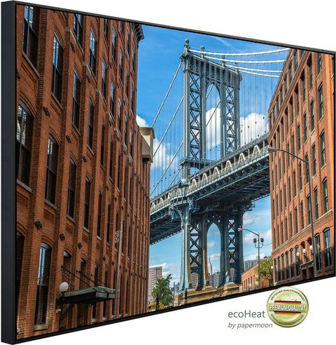 papermoon Infrarotheizung EcoHeat Brooklyn Dumbo Bereich mit Matt-Effekt in Bunt, App-Steuerung und Überhitzungsschutz - Bild 1