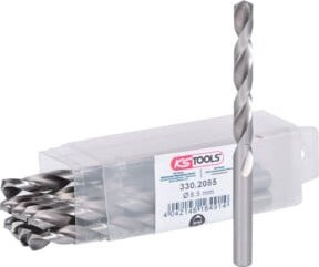 KS Tools HSS-G Spiralbohrer in Silber, Durchmesser: 8,5 mm, 10er Pack - Bild 1