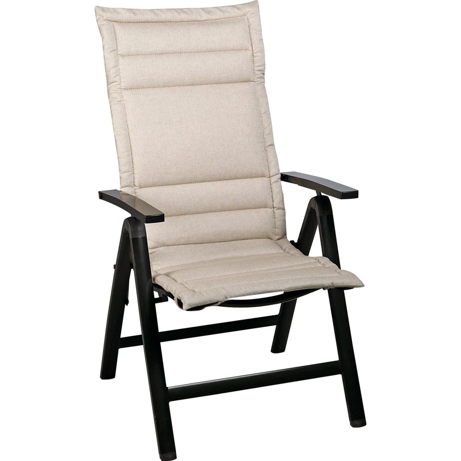 Best Freizeitmöbel Hochlehner-Auflage in Natur/Beige, Mischgewebe, B/H/T: 120 x 50 x 4 cm - Bild 1