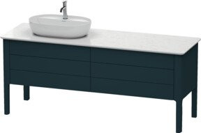 Duravit Waschtischunterschrank Luv mit 2 Schubladen und 2 Auszügen, linksseitig, Blau, B/T: 173,3 x 57 cm - Bild 1