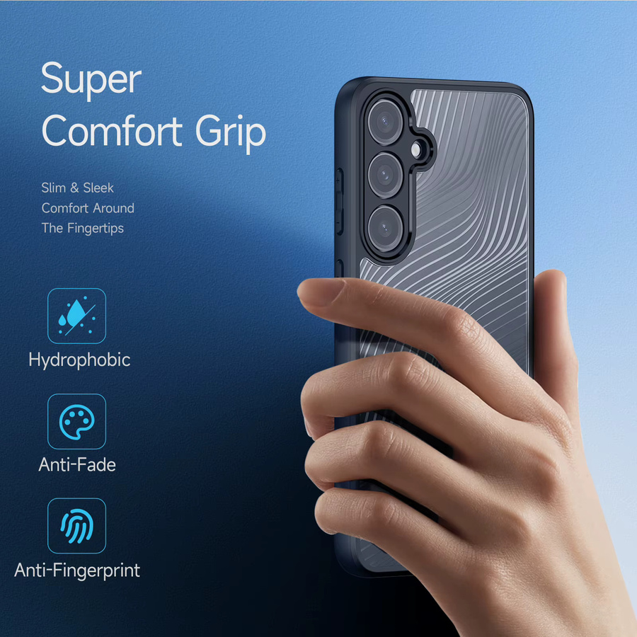 DUX DUCIS Schutzhülle mit fließenden Linien für Samsung Galaxy A15 5G A25 5G A35 5G A55 5G A06 A16 A26 A36 A56 5G Rückseite in Schwarz - Bild 3