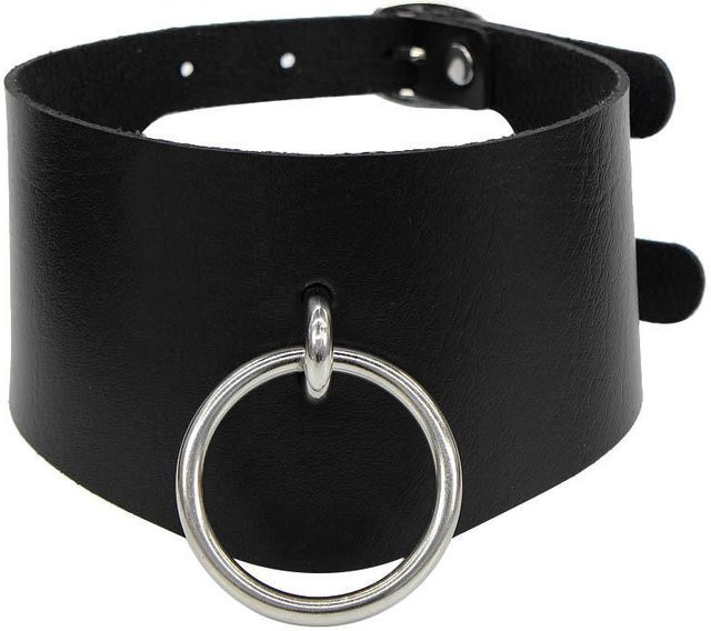 YIRAN Choker Halskette, Leder, Schwarz, Damen - Bild 1