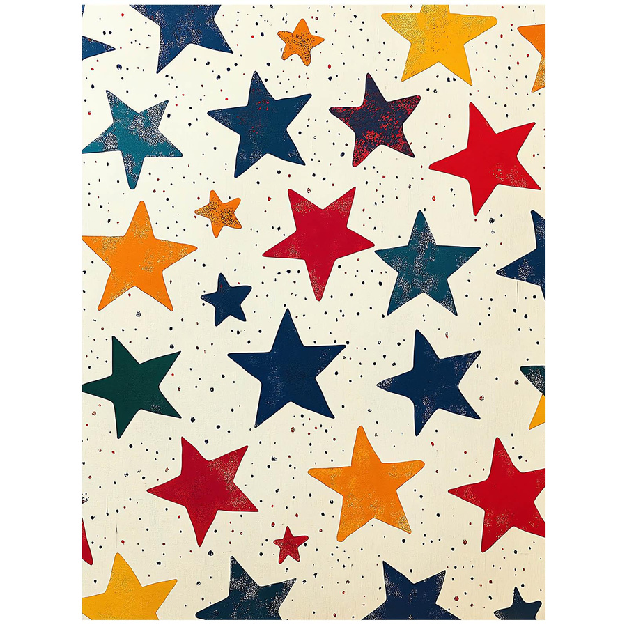 Glücksstern-Poster iKable Premium-Leinwand auf Keilrahmen, Multicolor, B: 50 cm, H: 70 cm - Bild 4