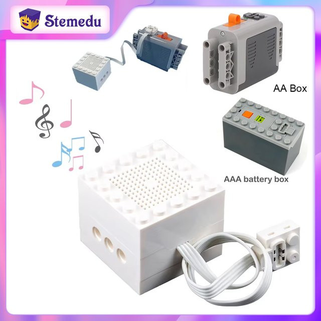 stemedu MOC Bluetooth Lautsprecher Bausteine, Musik Box, mit Sound Modul - Bild 1