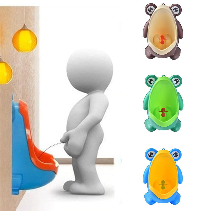 Tragbares Wand-Urinal für Kinder und Babys in Grün zur Unterstützung des Toilettentrainings - Bild 2
