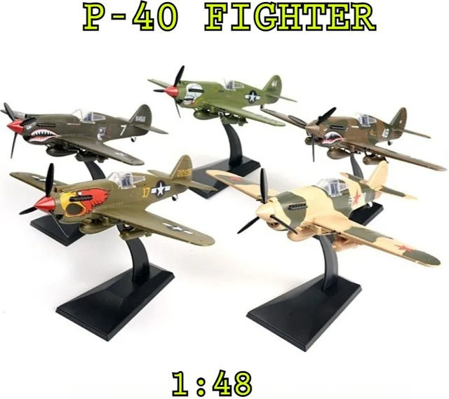 GRAPMAN P-40 Fighter Jet China Flying Tigers, Kunststoff-Montagemodell, 1:48 - Bild 1