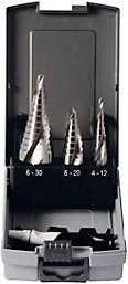 Projahn Stufenbohrer-Set HSS-Co, 3-teilig, Farbe: Silber, Durchmesser: 4–30 mm - Bild 1