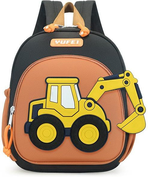 Fancy Style Studio Schultasche mit Cartoon-Bulldozer Motiv für Jungen in Schwarz und Multicolour - Bild 1