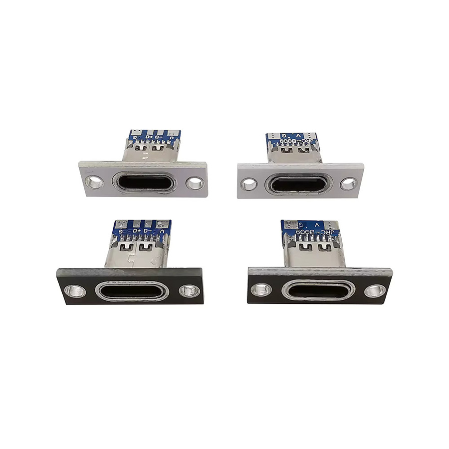 ALLiSHOP USB 3.1 Typ C Buchse mit Befestigungsplatte und Schrauben in Silber oder Weiß - Bild 2