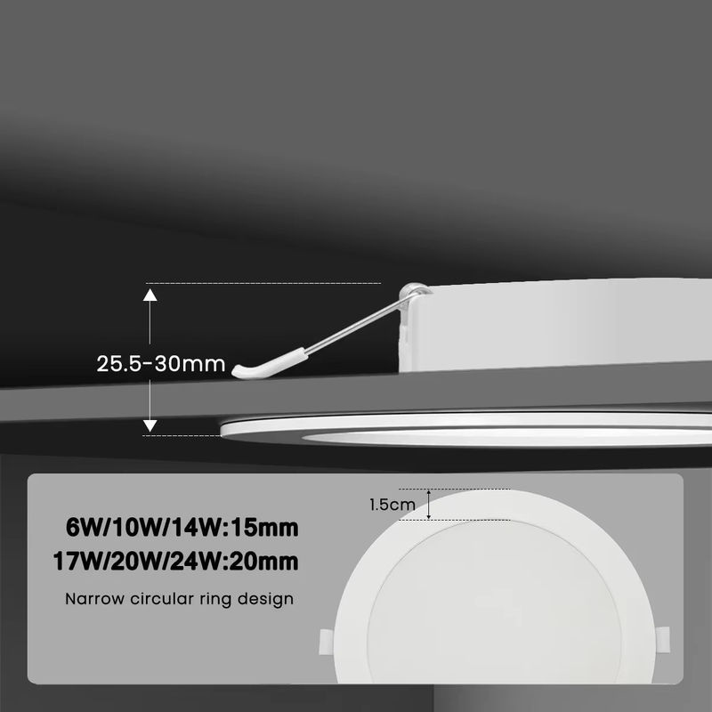 10er Set LED Einbau Downlights rund in Weiß für die Innenbeleuchtung - Bild 5
