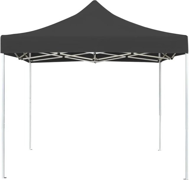 vidaXL Profi-Partyzelt faltbar aus Aluminium mit Oxford-Gewebe in Anthrazit, B/T: 200 x 200 cm - Bild 1