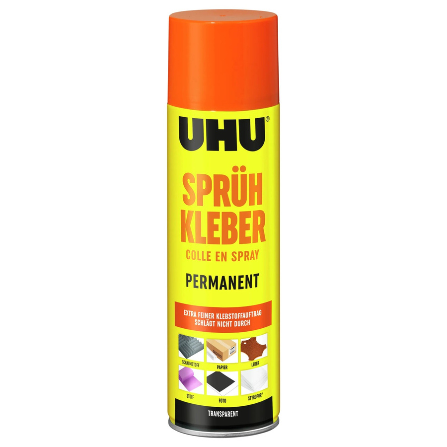 UHU Sprühkleber Permanent Transparent 500 ml - Bild 2