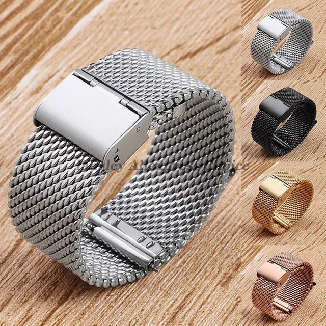 Uhrenarmband Milanese Mesh Loop Edelstahl, Silber, Unisex - Bild 1