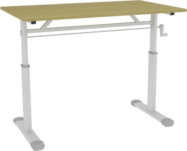 okwish Höhenverstellbarer Schreibtisch für Kinderzimmer und Home Office in Natur, B/T/H: 100 x 60 x 90 cm - Bild 1