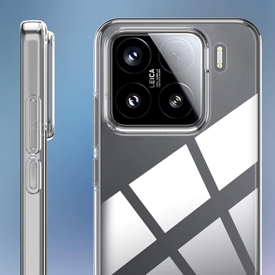 Ultradünne Silikonhülle für Xiaomi Mi 15 Ultra, 14, 14T, 13, 13T Pro in Transparent, Stoßfeste Weiche Handy-Rückseite - Bild 4