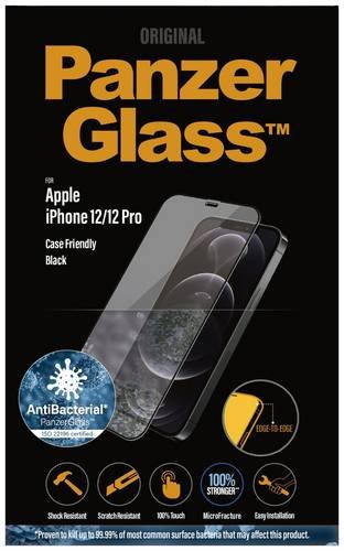 PanzerGlass Edge2Edge Displayschutzglas für Apple iPhone 12 und iPhone 12 Pro, Transparent - Bild 1