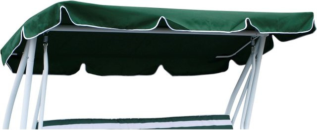 DEGAMO Dachplane für Hollywoodschaukel MIAMI in Dunkelgrün, B/H: 228 x 120 cm - Bild 1